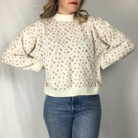 Vintage Sparkly Cheetah Print Sweater - Picture 2 of 8
